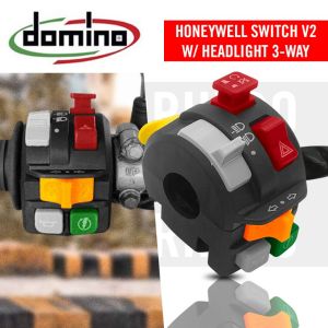 Honeywell Switch v2 with Headlight 3-Way Button Handle Bar Mount Plug & Play Made in Italy