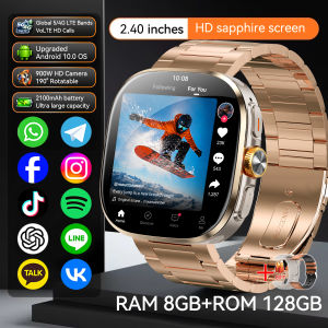 GUHUAVMI | Đồng Hồ Thông Minh Android Wear 5G Màn Hình AMOLED Toàn Mạng Cuộc Gọi Video 900W 8GB+128GB GPS WiFi Google Play Dành Cho Nam
