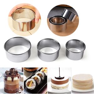 【On Sale】5Pcs/Set Round Cookie Cutter Moulds Biscuit Cutter Circle Dough Pastry Donut Fondant Baking Accessories