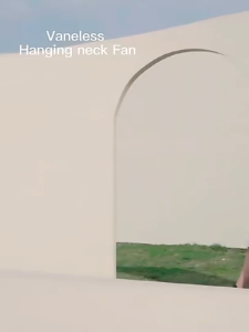 Portable Neck Fan 4 Turbo 360°Cooling Airflow Bladeless Neck Fans USB Rechargeable with 3 Speeds Adjustment Wearable Fan