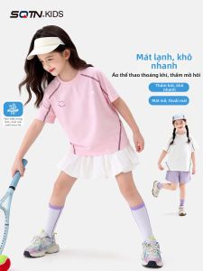 SQTN.KIDS | Sports Quick Dry Girls T-Shirt Summer