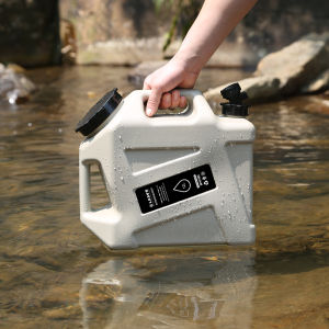 12L Water Storage Container Leak-Proof Drinking Water Bucket Large Capacity Water Dispenser Carrier for Vehicle Car Camping