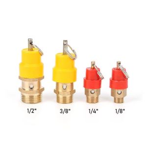 1/8" 1/4 3/8" 1/2" BSP 8kg 120Psi Air Compressor Safety Relief Valve Pressure Release Regulator For Pressure Piping/Vessels