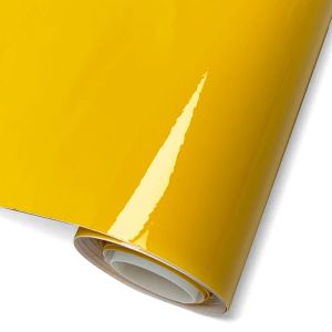 Glossy Motorcycle Stickers Waterproof Car Stickers Vinyl Wrap Film Self Adhesive Yellow Decoration DIY Film for Car Accessories