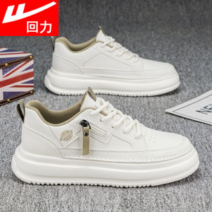 Warrior Mens Sporty Casual Shoes 2025 New Spring Thick Bottom Heightening De Xin Little White Shoes Comfortable All-Match