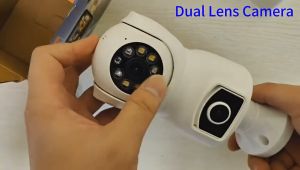 Dual Lens 4MP CCTV Camera WiFi Wireless Outdoor E27 Bulb Color & IR Night Vision Bulb CCTV Security Home