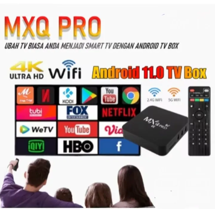 Android Tv box MXQ Pro K Bisa untuk Tv tabung Tv Android
