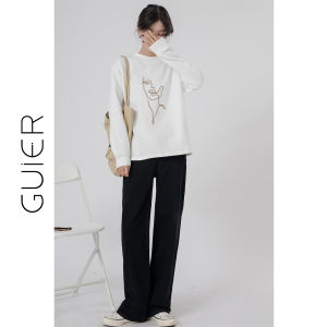 Guer High Waist Straight Leg Jeans Womens Design Sensation Slim Fit Bootcut Denim Pants Spring Season Fashion Trend