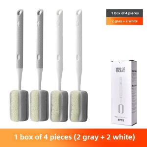 Long Handle Sponge Cup Brush Extendable Kitchen Cleaning Tool for Washing Cups And Milk Bottles Household Essential