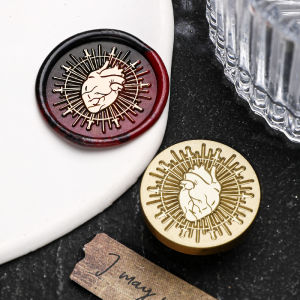 Dark Series Copper Head Sealing Wax Stamp Fire Seal Stamp Decorative Pattern Mail Stamp Handmade DIY Gift for Envelope Sealing