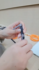 240W USB Type C Fast Charging Cable with Foldable Stand – 360° Adjustable Foldable Phone Stand Charger Cable
