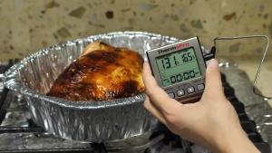 Thermopro TP16S Kitchen Food Thermometer with Probe,Meat Thermometer with Timer,Backlight Grill Oven Thermometer for Cooking