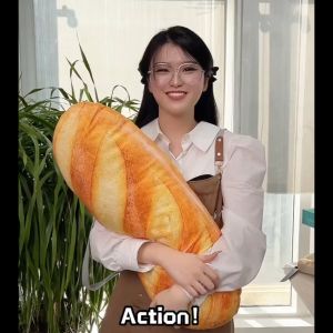 French Bread Pillow Plush Stuffed Printing Images Food Plushie Peluche Party Prop Decor Sleeping Companion Kits Gift Room Decor