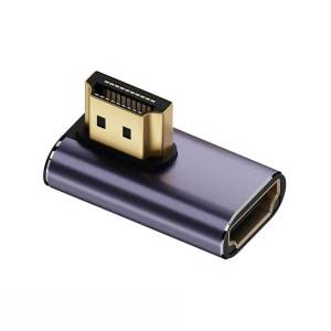 JCD 8K UHD2.1 HDMI-compatible Extender Adapter Plug 90 Degree Male To Female Converter For PS4 PS5 HDTV Computer Laptop Monitor