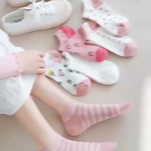 BI Kaos Kaki Motif Lucu Warna Soft Kaoskaki Pendek Korea Sock Import Fashion Wanita KK001