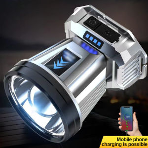 Lampu Sorot Kepala Menyinari 100 Meter 100 Jam Masa Pakai Senter Kepala Senter Super Terang Kepala Terang Jarak Jauh Senter Kepala Super Terang Led USB Rechargeable Waterproof Camping Berburu Hiking SENTER KEPALA LED