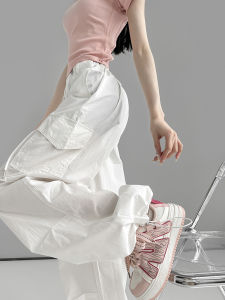 Quần Ống Rộng Cotton Phong Cách Mỹ Cho Nữ Mùa Hè 2025 Quần Dài Ống Rộng Rộng Rãi Thoải Mái Quần Dài Thường Ngày