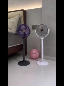 Quạt Tuần Hoàn Không Khí 2 Trong 1 Hiện Đại Với 5 Tốc Độ Và 4 Chiều Cao Yên Tĩnh Di Động Có Chân Đế Cổng USB-C Dùng Cho Nhà Phòng Ngủ Văn Phòng Xe RV Cắm Trại
