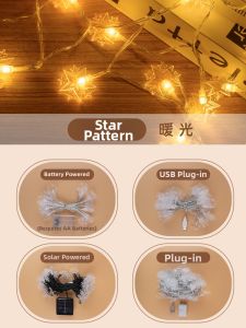 WENWEI | Flash Star LED Lights String Lights