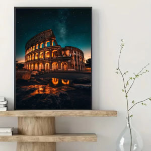 Beautiful Colosseum Starry Night Italy Scene Jigsaw Puzzle 500/1000/1200/2000PCS Mindful Game Stress Relief Decor Gift Frameless