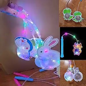 Đèn trung thu hoạt hình ngộ nghĩnh có đèn led đèn lồng flash trung thu nhiều mẫu đẹp cho bé