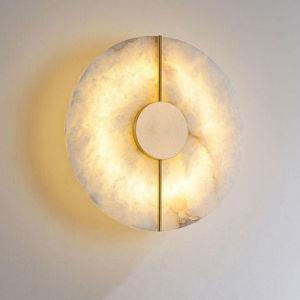 Natural Marble Wall Light Warm Lamp 7W Energy Saving LED Wall Sconce Living Room Bedroom Bedside Indoor Decor Lighting