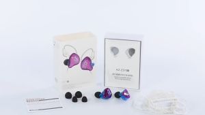 KZ ZST X 1BA+1DD Hybrid Unit In-ear Earphones HIFI Bass Sports DJ Earbud Headset With Silver-plated Cable with Mic