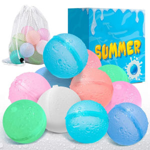 6 Colors Silicone Water Balloons Reusable Water Splash Ball Childrens Beach Swimming Pool Water Playing Fight Games