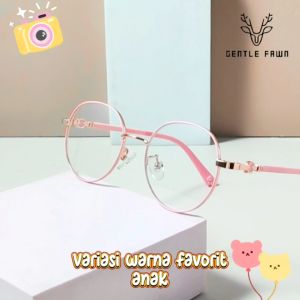 Gentle Fawn Kacamata Anak Antiradiasi Blueray Bahan Metal Bentuk Kotak Fashion Anak Perempuan Dan Laki - laki 6036