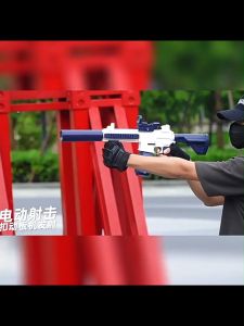 Military Style M416 Water Blaster Gun - 180ml Quick-Load Tank USB Rechargeable & Splash-Proof Design Ideal Outdoor Water Toy for Kids/Adults