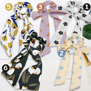 โบว์ผูกผม สินค้าพร้อมส่ง ยางรัดผมโดนัทมีหางระย้าน่ารัก ยางรัดผมสไตล์เกาหลี สีพาสเทส สวย หรู ดูแพง น่ารัก มัดผม ผู้หญิง