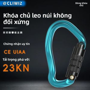 Móc Khóa Leo Núi Chuyên Nghiệp CLIWIZ 23KN Chất Liệu Nhôm Hàng Không 7075 Khóa Tự Động An Toàn Đạt Chứng Nhận CE/UIAA