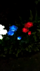 Solar Rose Light IP65 Waterproof Lawn Light Plug And Play Garden Yard Christmas Decoration Lighting