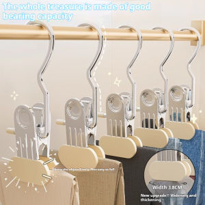 Multifunction Flat Mouth Clip Thickened Anti-slip Pants Clamp Hanger For Pant Hat Sock Clip