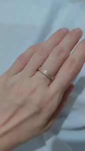 CINCIN WANITA TITANIUM. WARNA ROSE GOLD / AKSESORIS WANITA TITANIUM / PERHIASAN FASHION TITANIUM ♥ GIRLIE ACC ♥
