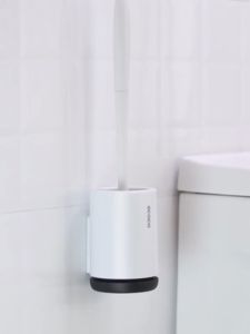 🚚SG Fast Delivery📦 Wall Mounted Toilet Brush with Brush Holder Wall Hanging Household Toilet Cleaning Tool Bathroom Toilet Brush children day gifts