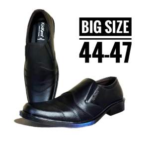 SEPATU PANTOFEL GAYA KEREN MODEL KICKERS GARIS UKURAN BESAR BIG SIZE 44 45 46 47