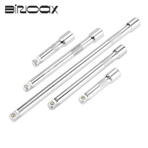 1/4" 3/8" 1/2" Socket Ratchet Wrench Extension Bar 50/75/100/125/150/250mm Long Bar Steering Sleeve Connecting Rod Accessories