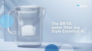 BRITA Water Filter Jug Style Essential XL (3.6L) incl. 1 x MAXTRA PRO large volume pitcher with Smart Light LTI & flip-lid - filtering impurities metals & more