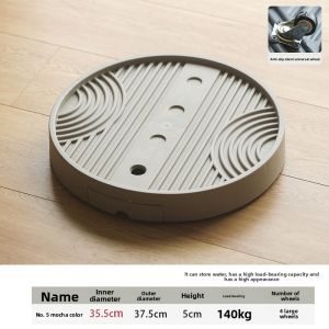 MONLEYTA | Thickened Large Size Plant Pot Tray With Wheels Durable Breathable Mobile Flower Pot Stand High End Garden Supplies