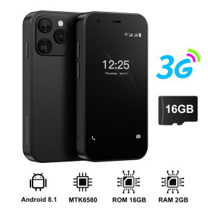 SERVO | SERVO Mini Smartphone Dual SIM cards Android 8.1 System 2GB+16GB 3G Network Play Store WiFi 3.0" Display Small Smart Phone