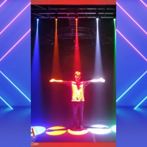 FAST SHIPPING Lampu Sorot Tembak LED Panggung Outdoor Indoor Disco Spotlight RGB EU Plug 240V 30W