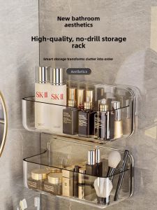 xianshijie | Wall-mounted Storage Rack for Cosmetics  No Drilling Required