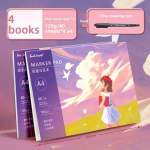 Touch mark | Thick Drawing Book Set for Children 4 Books