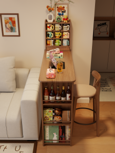 DONGMU | Expandable Wooden Bar Cabinet
