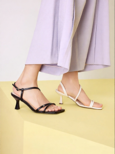 Toomanyshoes | Stylish Kitten Heel Summer Sandals