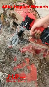 Impact Wrench Cordless JLD 48V Brushless 2 Baterai Set Box Impact Buka Ban Truk Mobil Motor