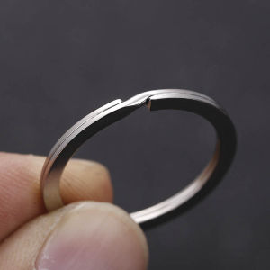 20pcs/lot 15-50mm Metal Key Rings Round Flat Line Split Rings Keyring for DIY Keychain Pendant Jewelry Making Accessories