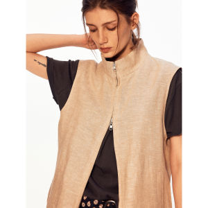 Áo Gile Hai Mặt Chất Liệu Linen Phong Cách Mỹ