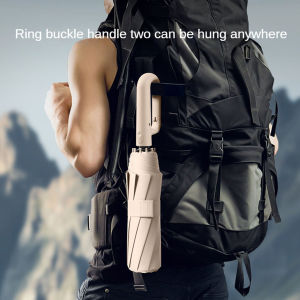 Extra large 12-bone ring buckle umbrella forward fully automatic portable wind-resistant dual-purpose folding rain black glue